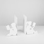 Aberto Design Sujetalibros de Metal Blanco